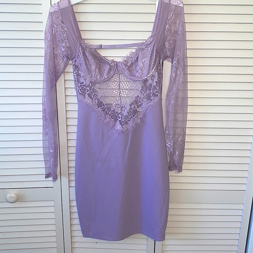 Purple Lace Dress